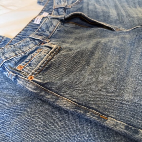 GARAGE Demin Wide Leg Style Blue Jeans - Picture 5 of 7